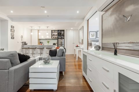 Stylishly appointed and spacious 2BR city apartment in historic building