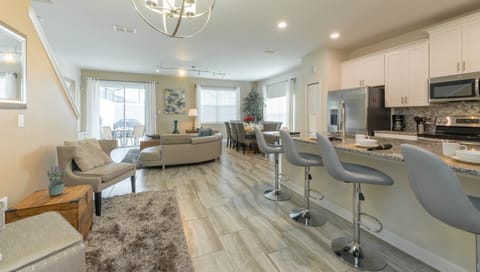 LIVING ROOM AND KITCHEN