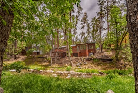 Welcome to River Fall Cabin — rustic charm and modern comfort in the heart of Ruidoso's Upper Canyon