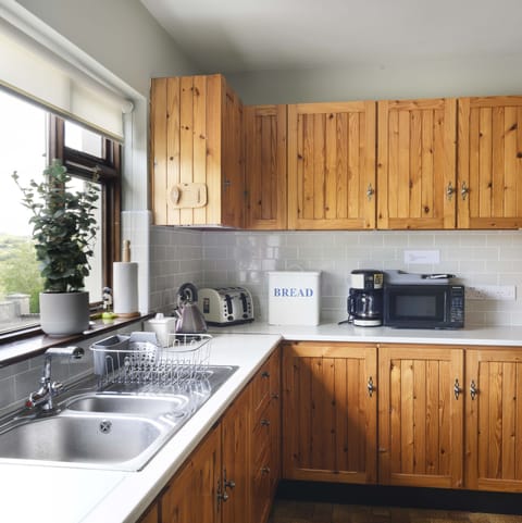 Original hand built pine kitchen