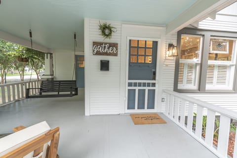 2 doors to access the porch