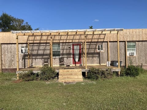 New Exterior with covered patio
