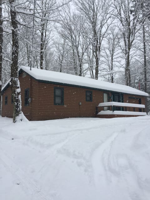 Oswegatchie Adirondack Cabin Retreat Winter Activities at the Door