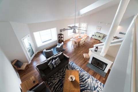 looking down from loft 