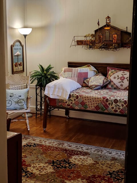 The rooms look cozy at night with the lamps on.  It's your home away from home!