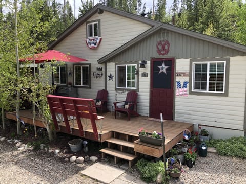 front of cabin