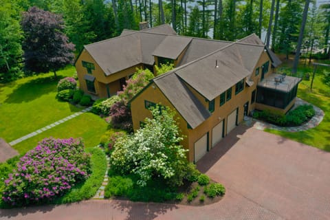 Aerial view of the house