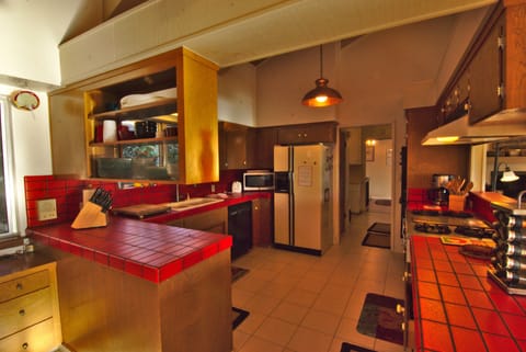 The large, open kitchen area has all the modern conveniences you expect