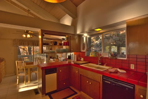 Our kitchen is stocked nearly as well as your own kitchen is.