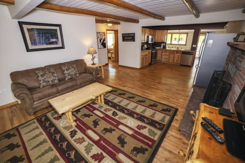 Living Room #2 with Wood Fireplace