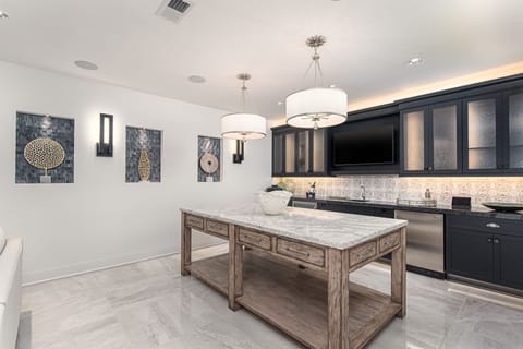 Massive Bar Area with 85” Screen Surround Sound TV