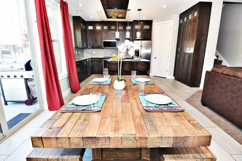 Dining Area with Seating for 8 with incredible views!
