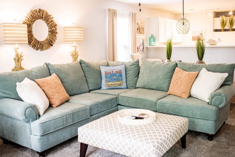 peaceful coastal colors throughout 