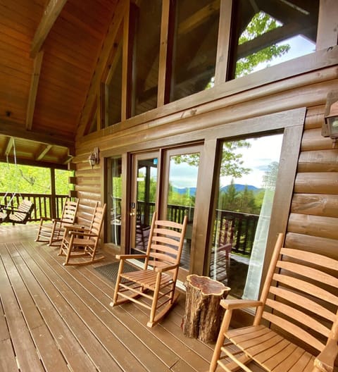 Stunning Smoky Mountain reflections from our Southern Porch.
