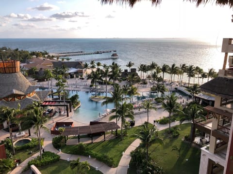 View of lower main pool and Zama Restaurant
