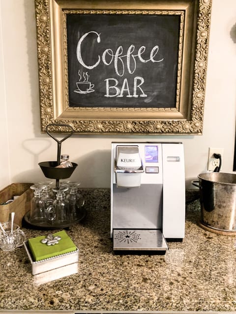 Fully Stocked Coffee Bar
