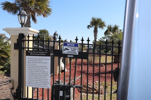 Gated Community with community rules posted