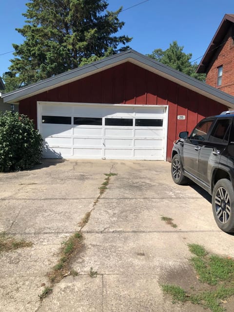 Garage and Parking Area