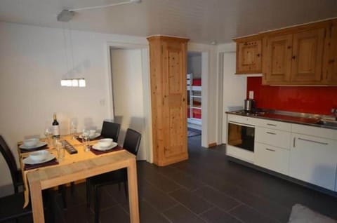 Living and dining area with kitchen