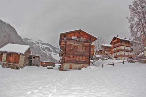 The chalet during the winter