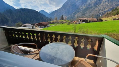 West balcony with view into the Saalach valley
