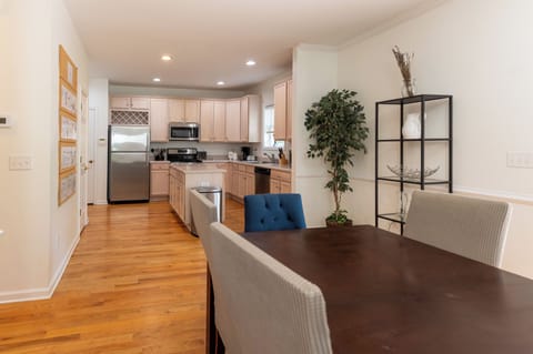 Pots/pans, utensils, flatware/dishes for 12+, toaster, blender, coffee-maker,etc