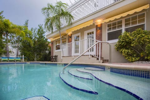 apartment opens to the pool