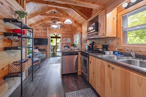Fully stocked kitchen