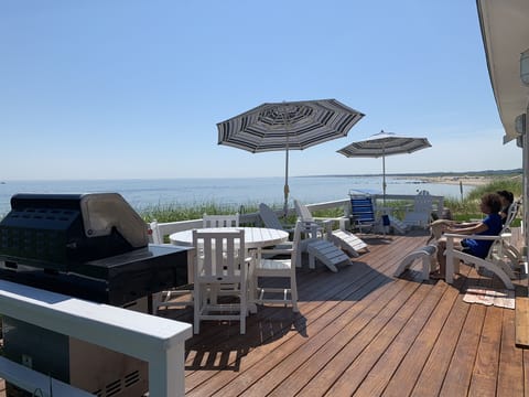 Direct Oceanfront Living — Nestled in the Dunes on Town Neck Beach