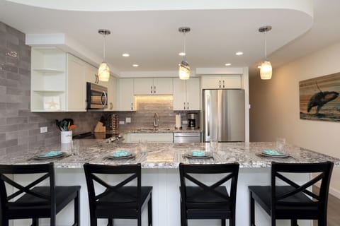 Beautiful kitchen with stainless appliances