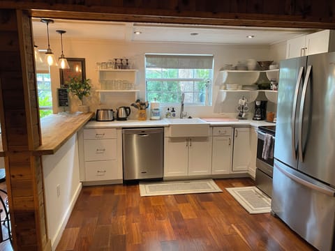 Fully stocked kitchen