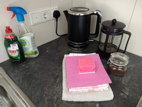 Some of our kitchen supplies, provided with every booking at no additional cost