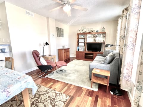 Welcome!  From the door...open living and dining area with *brand new* sleeper sofa