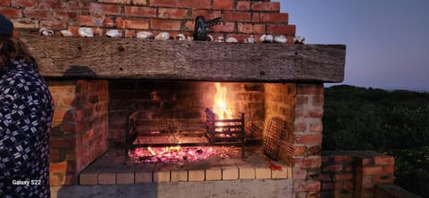 Braai, barbecue on seafront
