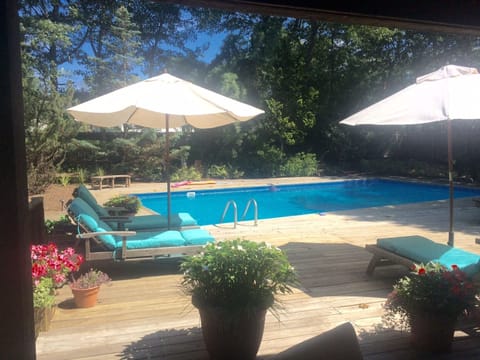 Non chlorine filtered pool. 
