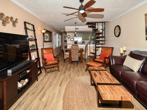 Open floor plan is great for family interaction.