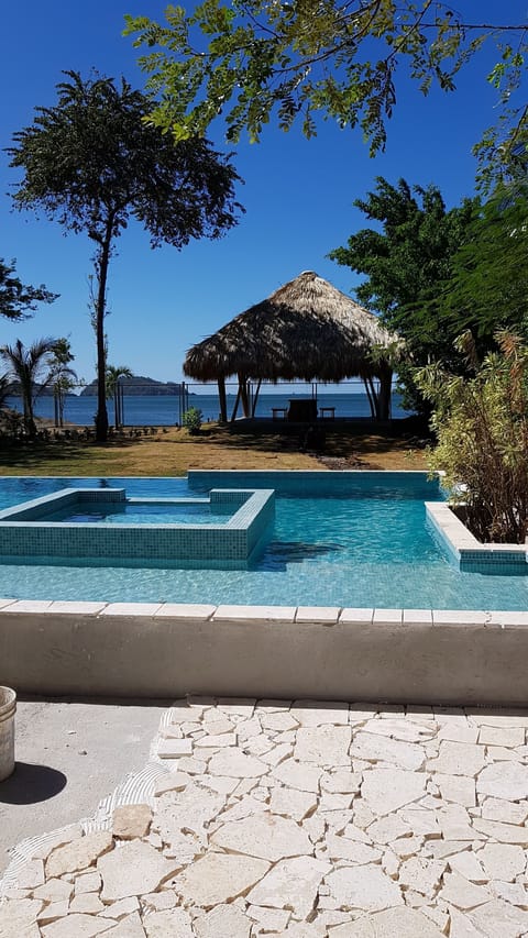 pool seen from building