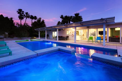 The pool and outdoor area are the star of the show at Plaimor Paradise.