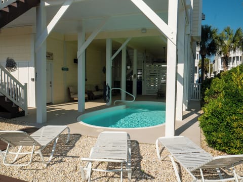 Pool area under the home