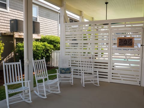 Front of home rocking chair area