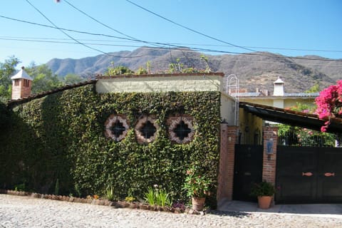 Casita from Privada (private cul de-sac)
Sierra Madre mountains in background.