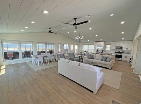 Open Living Dining Kitchen