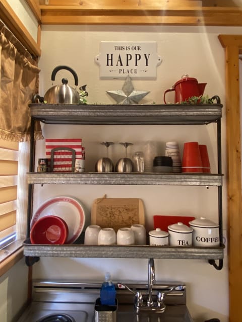 Dishes, Mugs, Wine Glasses, Tea Kettle 