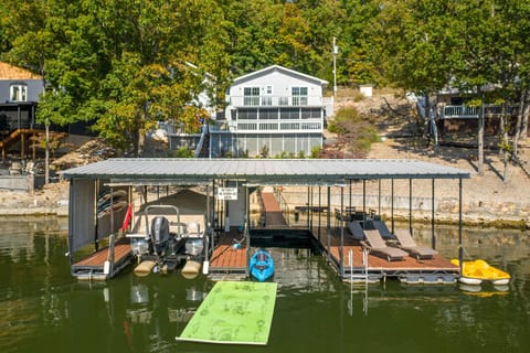 For guests: right side of dock, tandem kayak, lily pad, pedal boat, boat slip