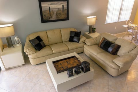 Kick back on plush sofas for relaxing evenings in.