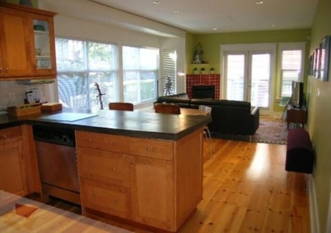 Kitchen and living room