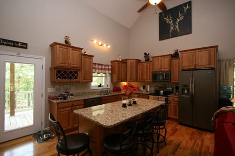 Fully stocked kitchen