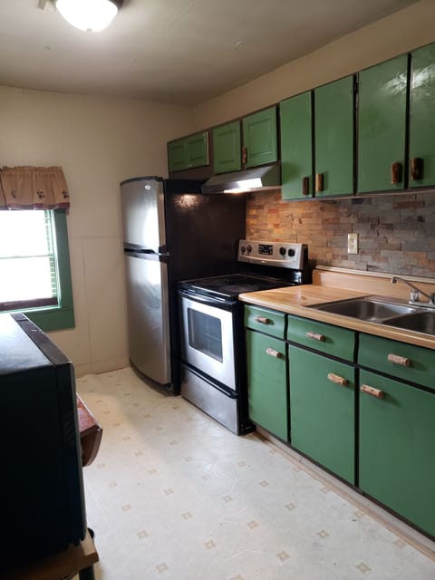fully functioning galley kitchen