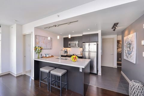 Fully equipped kitchen with everything you would find in your own home and more!