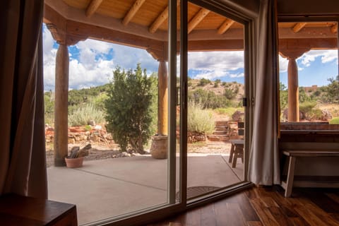 Large bay windows opening up to the beautiful surroundings